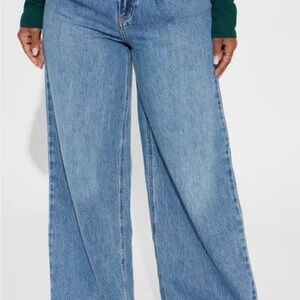 Fashion Nova Light Blue Flare Jeans